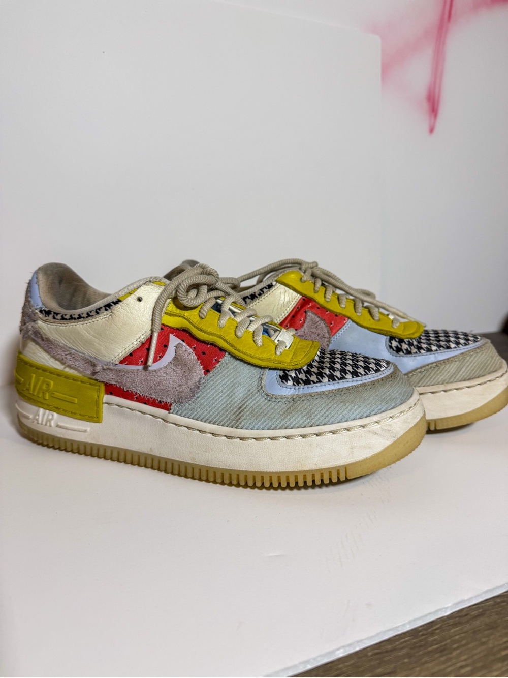 NEW Nike Air Force 1 Shadow “Patchwork” (DM8076-100) Women’s 12 / Mens Size 10.5